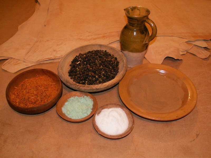 Period leather dyes