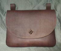16th - 17th century large belt wallet with a round front