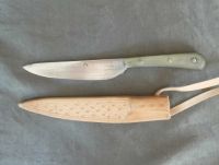 Scale tang knife