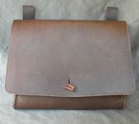 16th - 17th century belt wallet with a square front and side gussets